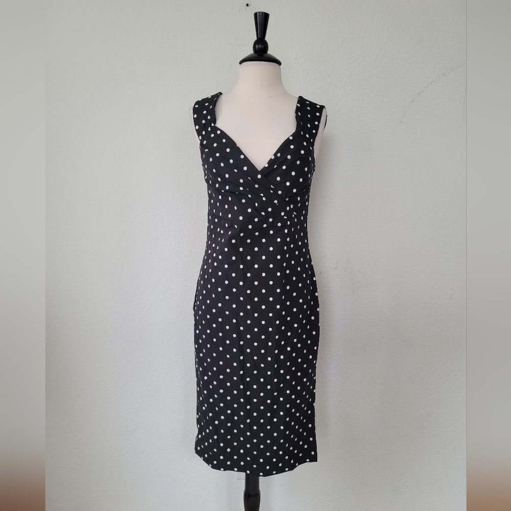Steady Clothing Polka Dot Diva Dress in Black - Size 2XL
